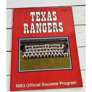 Texas Rangers 1983 Official Souvenir Program MLB Baseball‎ Collectible